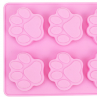 custom cat paw shape silicone ice cube tray