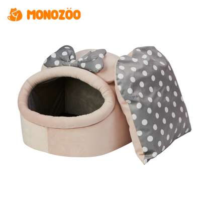 Fashion High Quality Princess Luxury Hood Slipper Plush Covered Cat Dog Bed