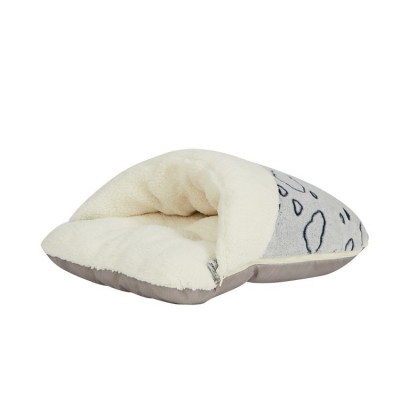 High Quality Comfortable Plush Slipper Shape Covered Cat Bed Removeable Sleeping Bag