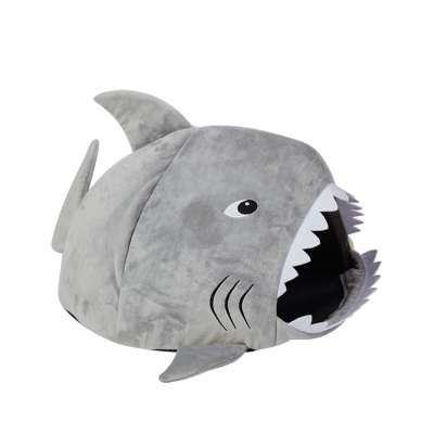 Facoty Non Toxic Funny Unique Shark Felt Cat Dog Covered Bed Bolster Mat